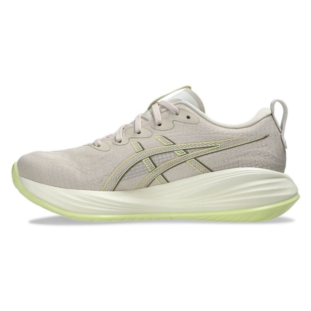 ASICS NWT Sz 8 Women's Beige Running Shoes with Lime Trim